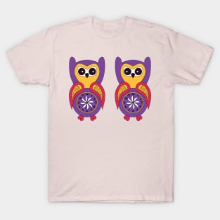 Twin birds baby owls T-Shirt